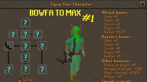 Osrs bowfa max hit  I've seen this parroted in a few places and I do have a bone to pick with this notion